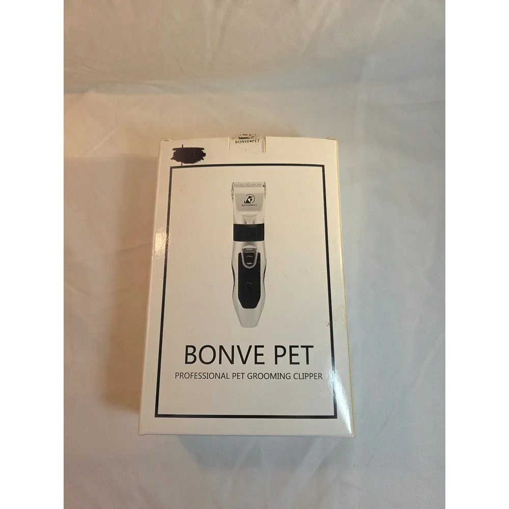 Bonve Pet Professional Pet Grooming Clipper BP-018 Silver Cordless Quiet Motor